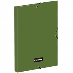 Pasta Verde Vulcano A4 com Borrachas Perona 56237