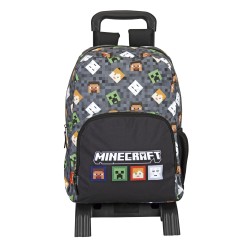 Mochila Júnior Porta-computador com Trolley Minecraft TNT Perona 59064 | Perona Bags